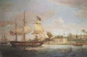 Thomas Whitcombe Approaching Calcutta china oil painting reproduction